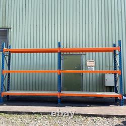 Rayonnage de stockage PSS lourd d'occasion 2,5 m de haut x 2,2 m de large x 0,7 m de profondeur