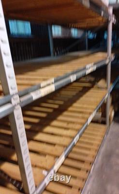 Rayonnage de stockage robuste 4 travées de 2,4 m de large chacune 4 étagères de 1,2 m de profondeur