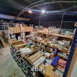 Rayonnage de stockage robuste 4 travées de 2,4 m de large chacune 4 étagères de 1,2 m de profondeur