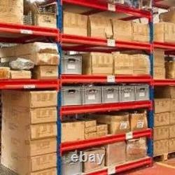 Rayonnage de stockage robuste 4 travées de 2,4 m de large chacune 4 étagères de 1,2 m de profondeur