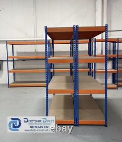 Rayonnage de stockage robuste sans boulons avec étagères en aggloméré