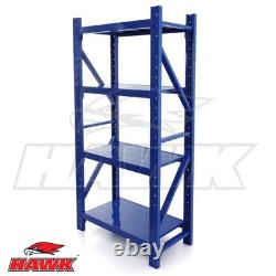 Rayonnage en acier robuste pour entrepôt, unité de rayonnage à baie unique, étagère de stockage 180 kg