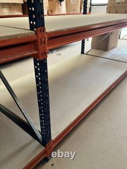Rayonnage industriel Mecalux M7, charge lourde, 450 kg par étagère, en excellent état