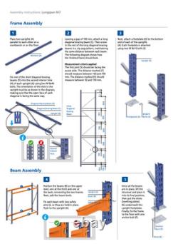 Rayonnage industriel Mecalux M7, charge lourde, 450 kg par étagère, en excellent état