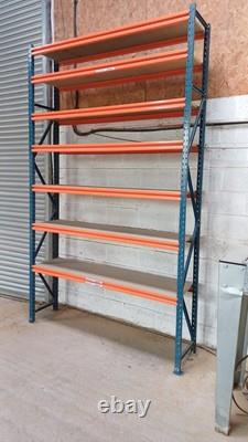 Rayonnage lourd, paire d'extrémités 450 x 3200 avec 7 étagères 450 x 1800