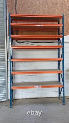 Rayonnage lourd, paire d'extrémités 450 x 3200 avec 7 étagères 450 x 1800