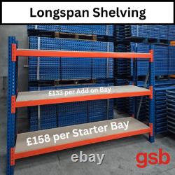 Rayonnage mi-longueur fabriqué à partir de racks robustes