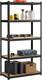 Rayonnage Robuste &agrave; 5 Niveaux 180 X 90 X 45 Cm, &eacute;tag&egrave;res De Rangement Noires