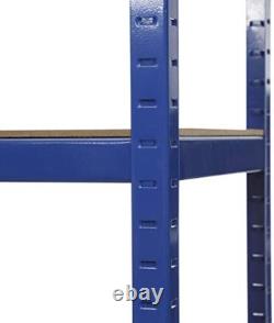 Solutions de rayonnage : unité de rayonnage en acier lourd à 2 baies, 150 kg par étagère, 5 niveaux