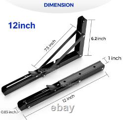 Support d'étagère pliable 2-20PCS, support d'étagère robuste pliable, montage mural UK