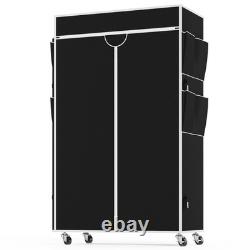 Support de vêtements à double rail robuste, étagère ouverte pour penderie, Royaume-Uni