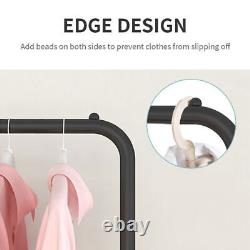 Support de vêtements à étagère suspendue, support d'affichage en métal robuste à double rail pour vêtements UK