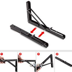 Supports d'étagère pliants 1-10 avec charnière verrouillable murale lourde