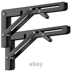 Supports d'étagère pliants 1-10 avec charnière verrouillable murale lourde