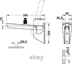 Supports de banc pliants en acier Hafele Hebgo Heavy Duty 500 kg x 4