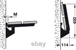 Supports de banc pliants en acier Hafele Hebgo Heavy Duty 500 kg x 4