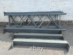 Système de rayonnage à palettes Dexion Speedlock robuste, ensemble complet de 4 travées