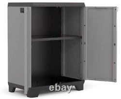 Tall Plastique Armoire De Rangement Extérieur Étagères De Jardin Utility Cabinet Box Uk N