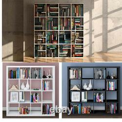 Unit Display 16 Cubes Bookshelf Storage Bookcase Shelving Cabinet Home Office Royaume-uni