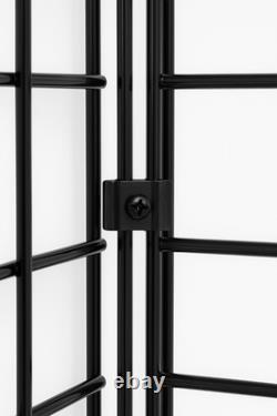 Unité d'affichage en maille de grille noire avec étagère robuste pour le retail