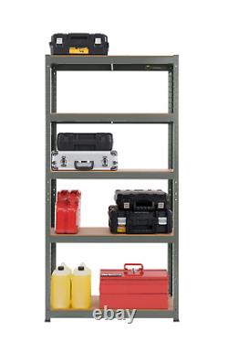 Unité d'étagères de garage robuste à 5 niveaux pour le rangement de matériel de rangement