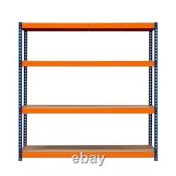 Unité de rayonnage S-Rax pour garage 4 étagères 180 cm x 180 cm x 60 cm Rack robuste