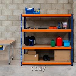 Unité de rayonnage S-Rax pour garage 4 étagères 180 cm x 180 cm x 60 cm Rack robuste