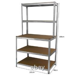 Unité de rayonnage de table de travail en acier galvanisé sans boulons à usage intensif