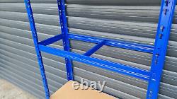 Unité de rayonnage en métal robuste à 4 niveaux pour le stockage de garage 150x75x30cm UKDC