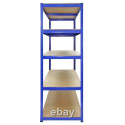 Unités de rangement robustes 5x bais de stockage en métal pour garage étagères à 5 niveaux