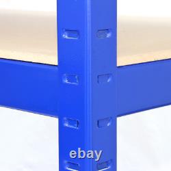 Unités de rangement robustes 5x bais de stockage en métal pour garage étagères à 5 niveaux