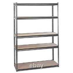 Unités de rayonnage en acier robuste Draper, 5 étagères, L1220 x P610 x H1830mm 52958