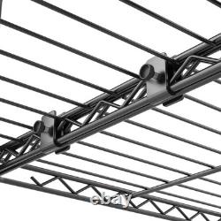 Unités de rayonnage en fil métallique robuste 4/5 niveaux réglables étagères de rangement en métal Royaume-Uni